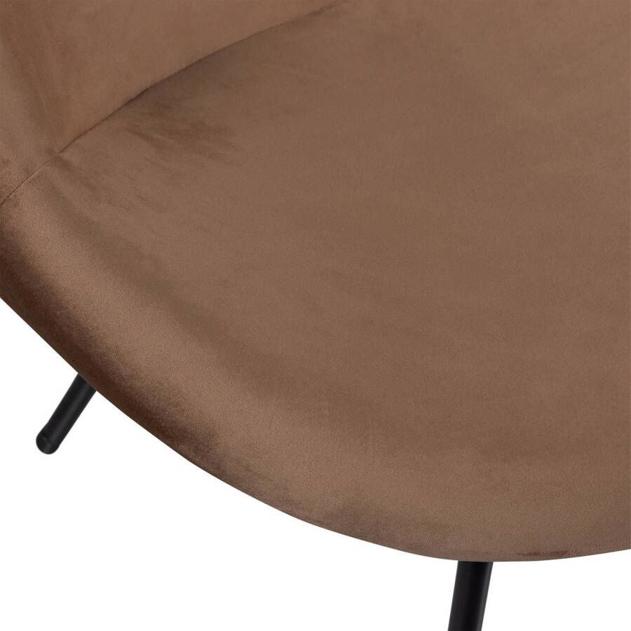 WOOOD Exclusive Fauteuil Moly Velvet Toffee - Foto 1