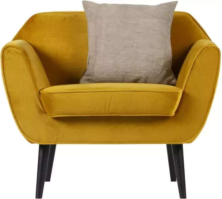 WOOOD Rocco Fauteuil Velvet Oker 75x92x81 - Foto 2