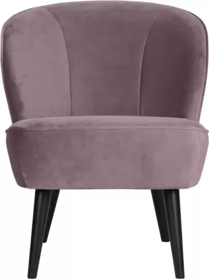 WOOOD Sara Fauteuil Velvet Warm Lila 59x71x70 - Foto 3