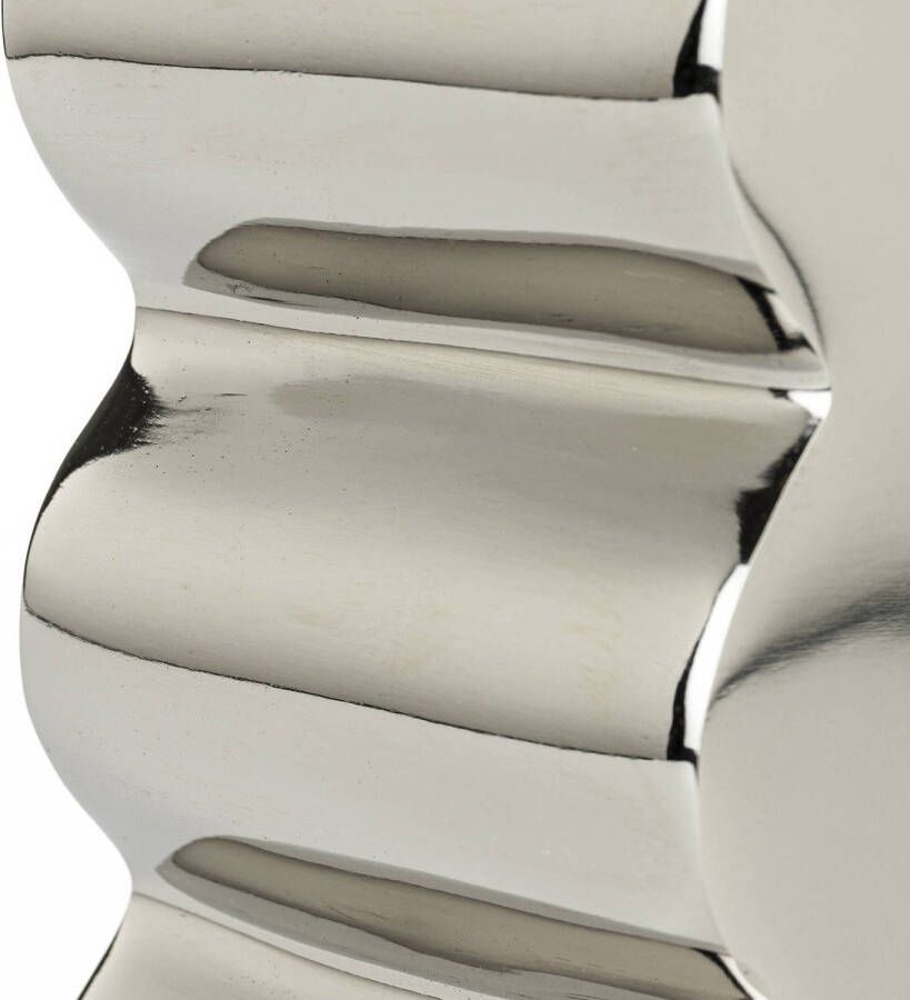 Zuiver Curves Kruk H 45 cm Shiny Silver - Foto 1