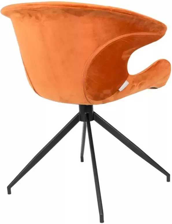 Zuiver Mia Eetkamerstoelen met armleuning Oranje Set van 2 - Foto 4