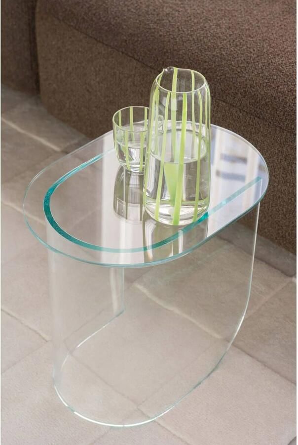 FÉST ovale glazen bijzettafel Plateau transparant - Foto 2