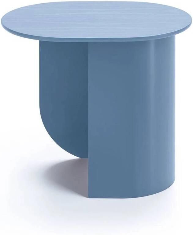 FÉST ovale houten bijzettafel Plateau lichtblauw - Foto 2