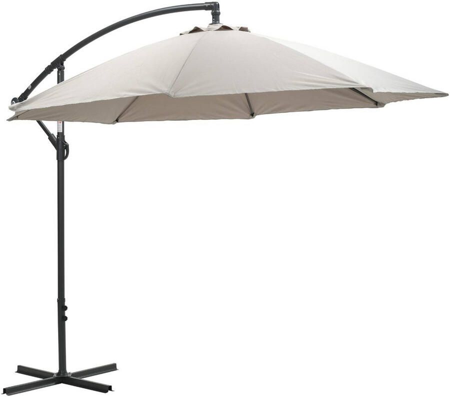 Garden Impressions Athene parasol Ã˜300 carbon black sand