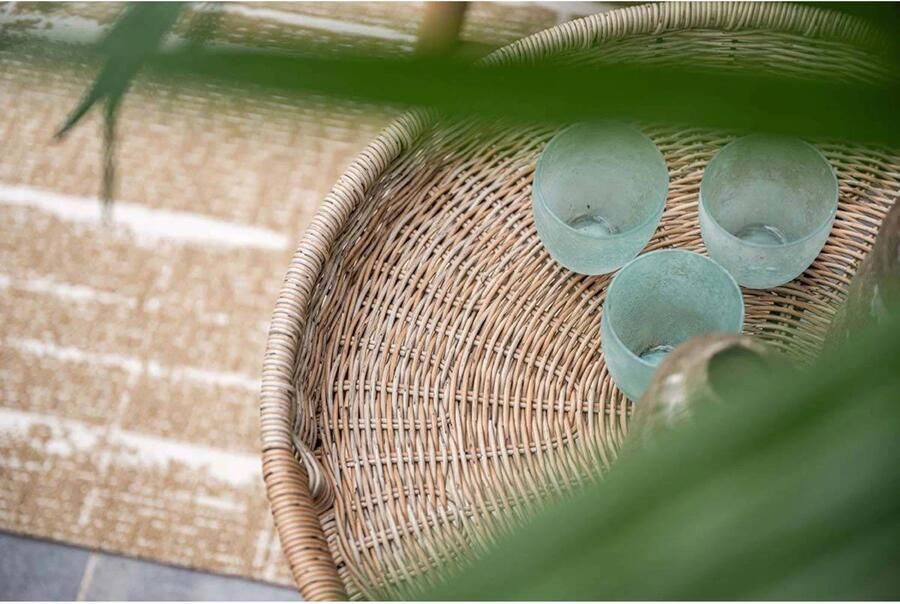 Garden Impressions bijzettafel Benidorm (70xH40 cm) Benidorm bijzettafel diameter 70xH40 cm carbon black natural rotan - Foto 2