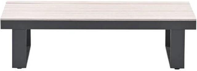 Garden Impressions Bologna lounge tafel (130x70 cm) Bologna lounge tafel 130x70 cm carbon black light teak Vironwood - Foto 2