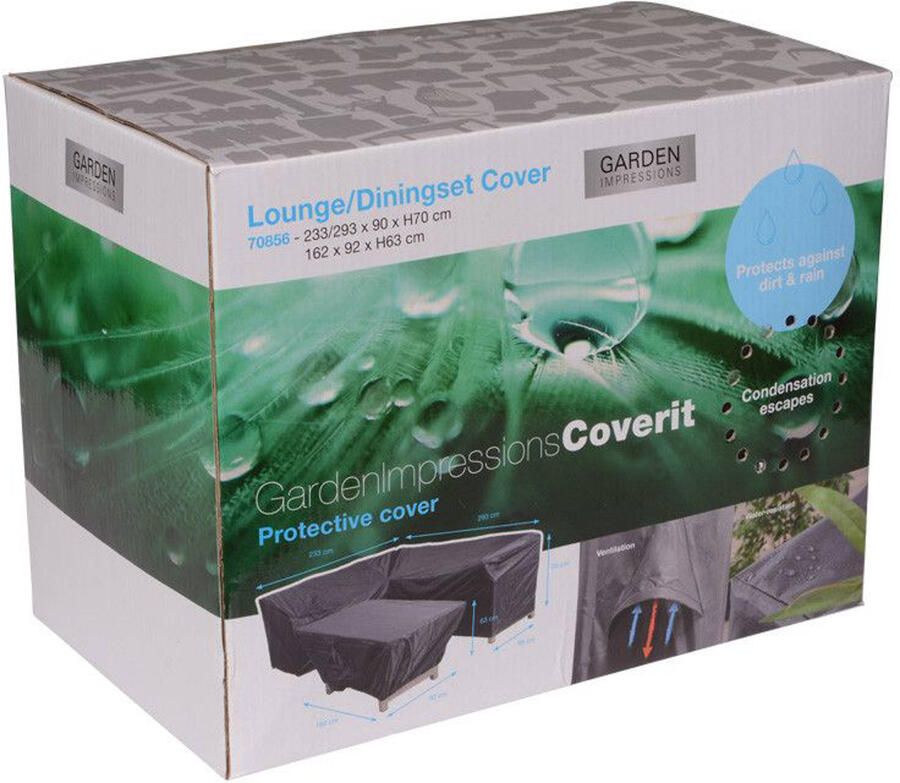 Garden Impressions Lounge dining hoes 293 233x90xH70 en 162x92xH63 cm