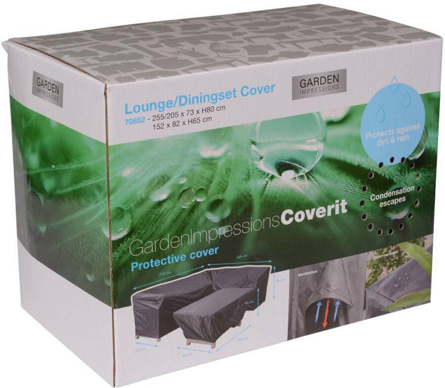 Garden Impressions Lounge dining hoes 255 205x73xH80 en 152x82xH65 cm