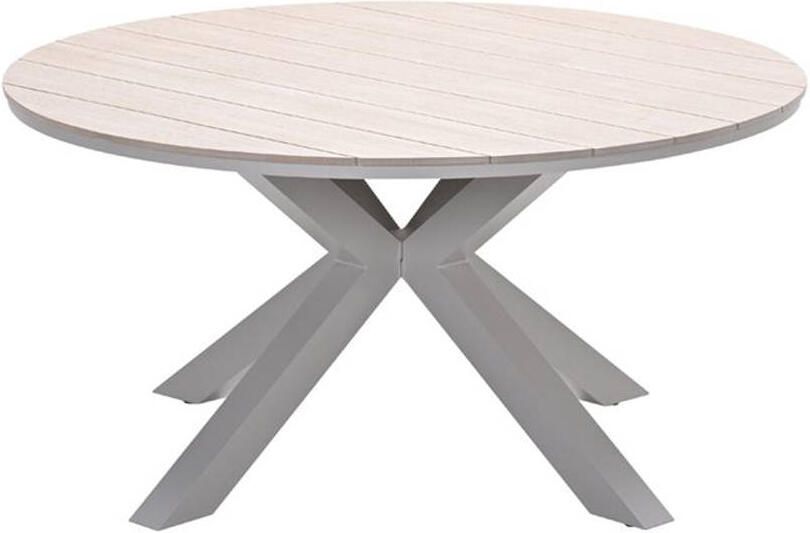 Garden Impressions Edison tafel rond 148 cm taupe light teak Vironwood - Foto 2