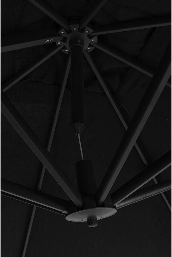 Garden Impressions Zweefparasol Hawaii Deluxe 300x300 d. grijs-zwart - Foto 2