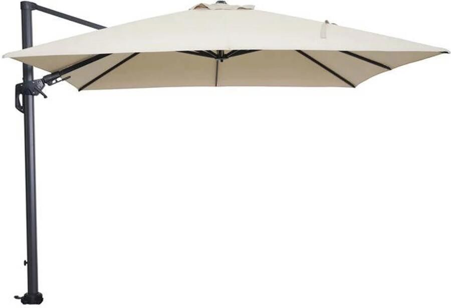 Garden Impressions Hawaii parasol 300x300 cm) carbon black ecru
