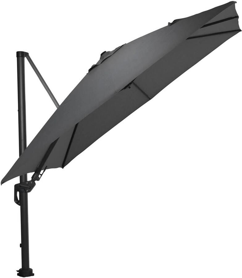 Garden Impressions Hawaii parasol Deluxe 300 x 300 cm. Donkergrijs - Foto 2