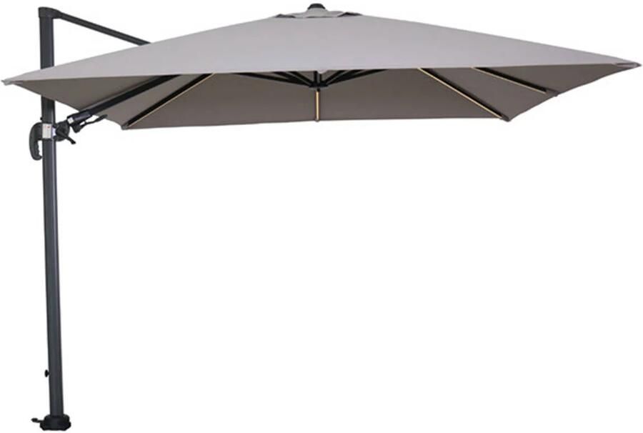 Van Kooten Tuin en Buitenleven Hawaii Lumen parasol 300x300 cm carbon black sand