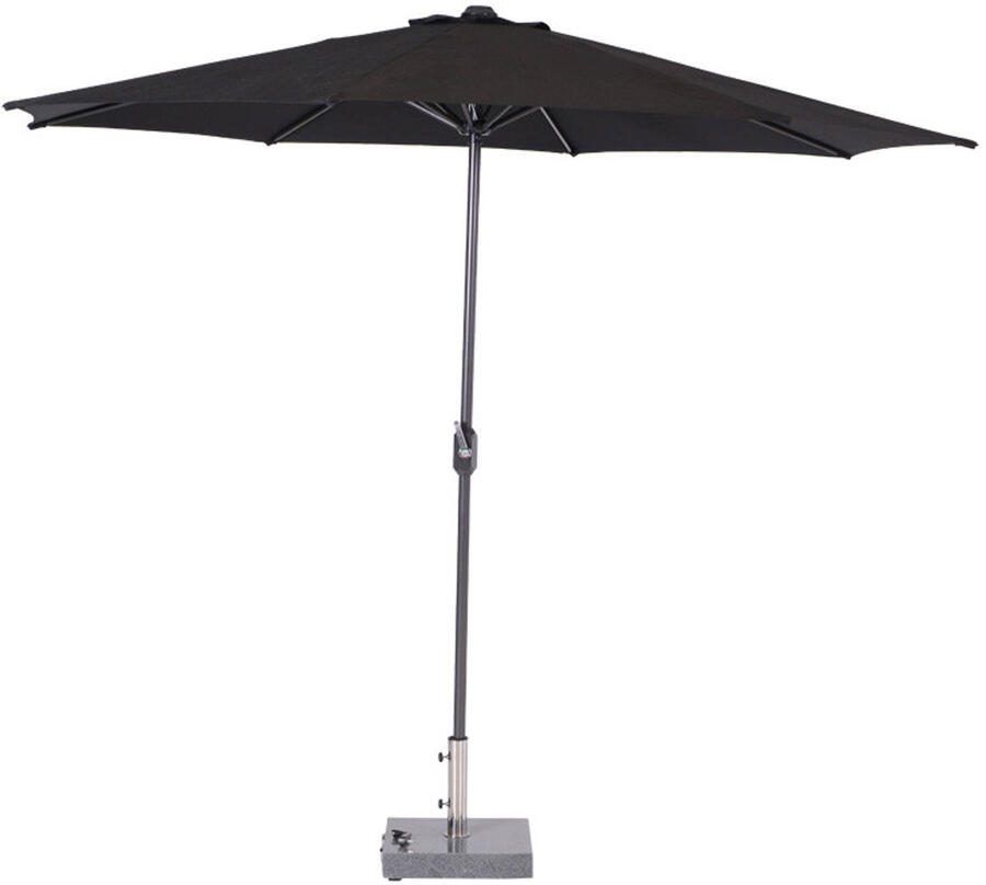 Garden Impressions Lotus parasol Ø300 cm zwart