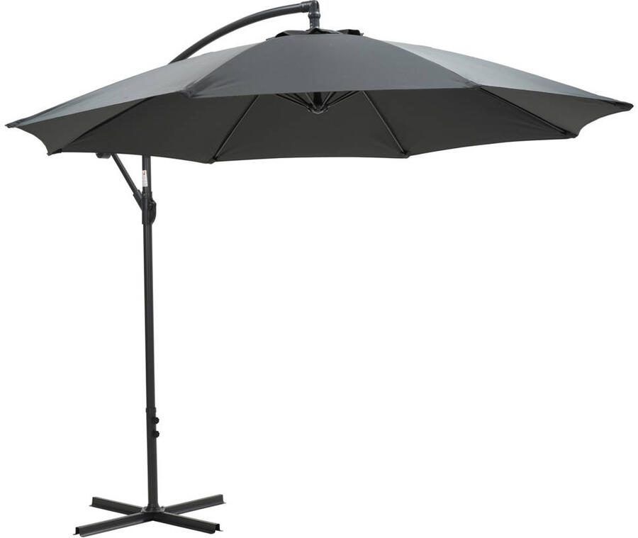 Garden Impressions Athene Zweefparasol Ø300 cm donker grijs