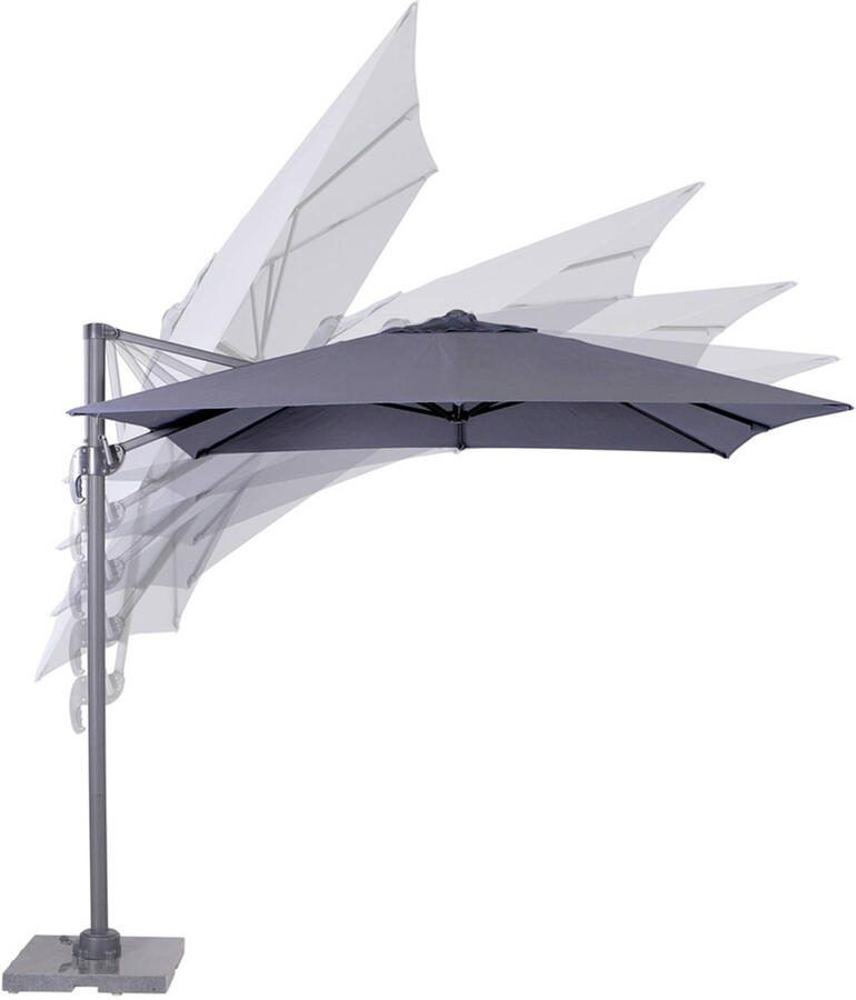 Garden Impressions Hawaii zweefparasol S 250x250 donker grijs - Foto 2