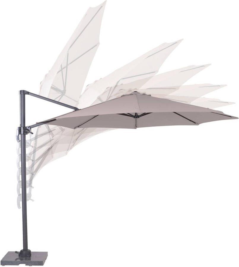 Garden Impressions Hawaii zweefparasol S Ø300 cm zand - Foto 2