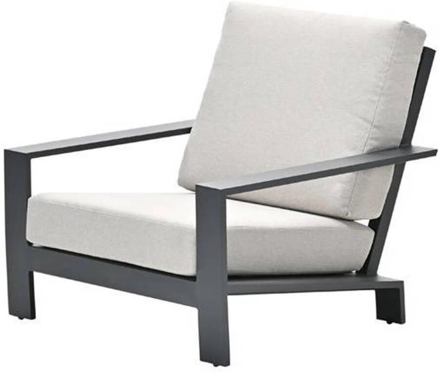 Garden Impressions Lincoln lounge fauteuil carbon black desert sand