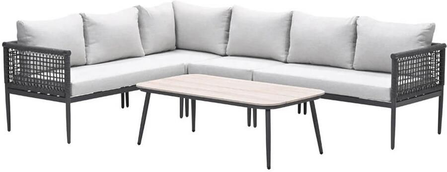 Garden Impressions lounge hoekbank Teramon donkergrijs