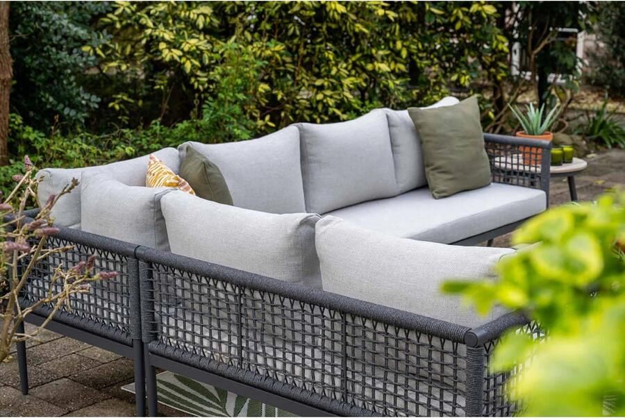 Garden Impressions lounge hoekbank Teramon donkergrijs - Foto 3