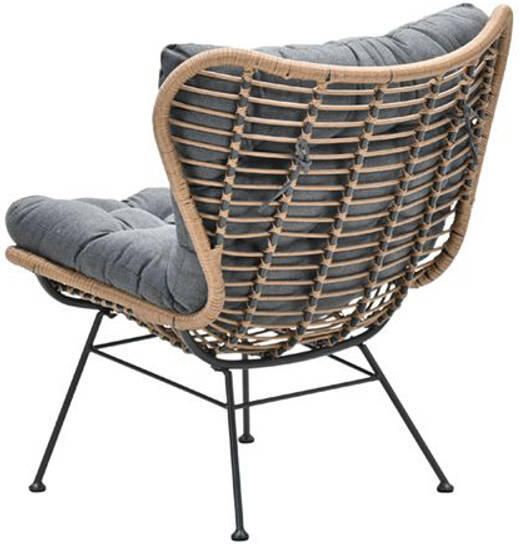 Garden Impressions Libelle relax fauteuil natural rotan mystic grey