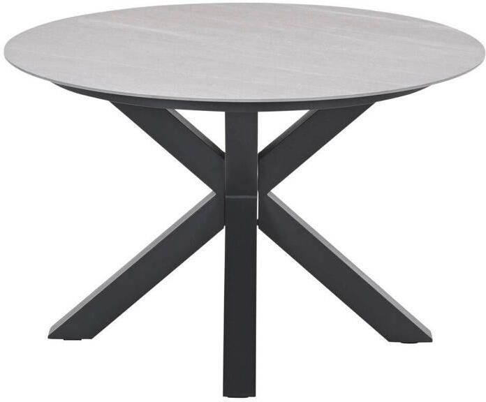 Garden Impressions Lowland tafel Ø120 cm carbon black Centostone Napoli sand - Foto 2