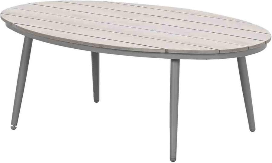 Garden Impressions Margriet loungetafel ovaal (120cm) Margriet loungetafel ovaal 120x75 cm taupe light teak look