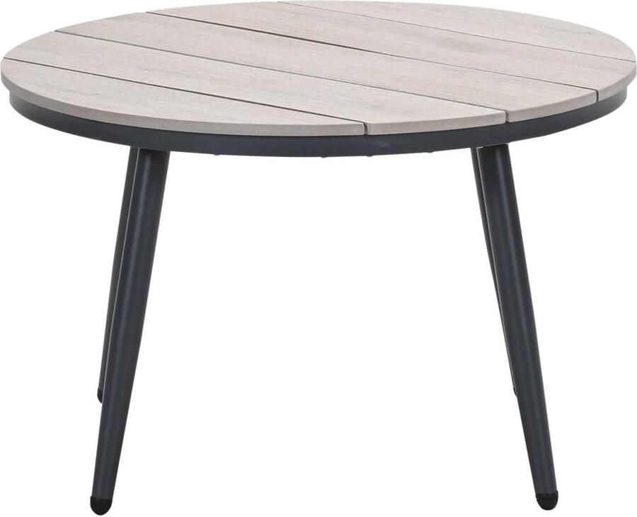 Garden Impressions Margriet loungetafel rond- Ø70xH45 cm carbon black