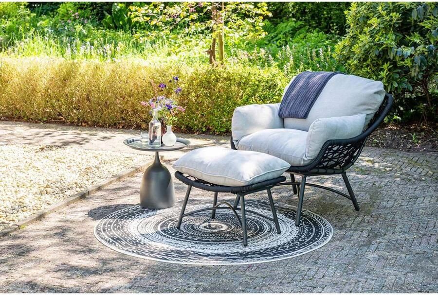 Garden Impressions Mioala bijzettafel (50xH48 cm) Mioala bijzettafel diameter 50xH48 cm carbon black Mioala bijzettafel diameter 50xH48 cm carbon black - Foto 2