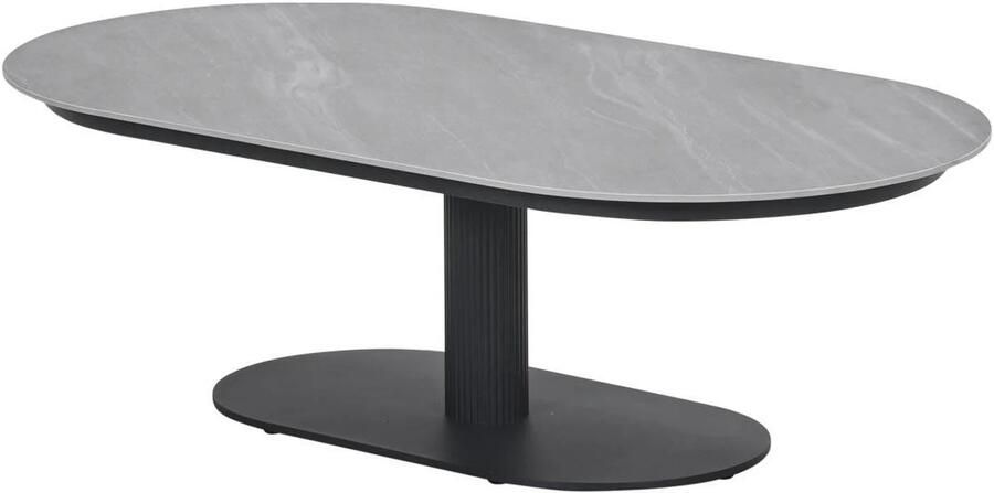 Garden Impressions Nice lounge tuintafel 130x70 cm carbon black