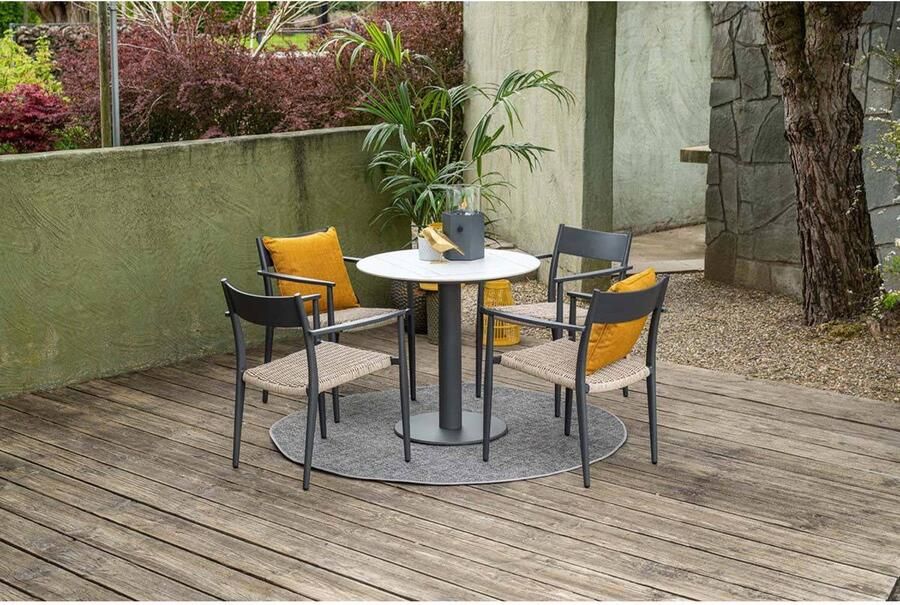 Garden Impressions Parijs dining fauteuil carbon black natural sand - Foto 3