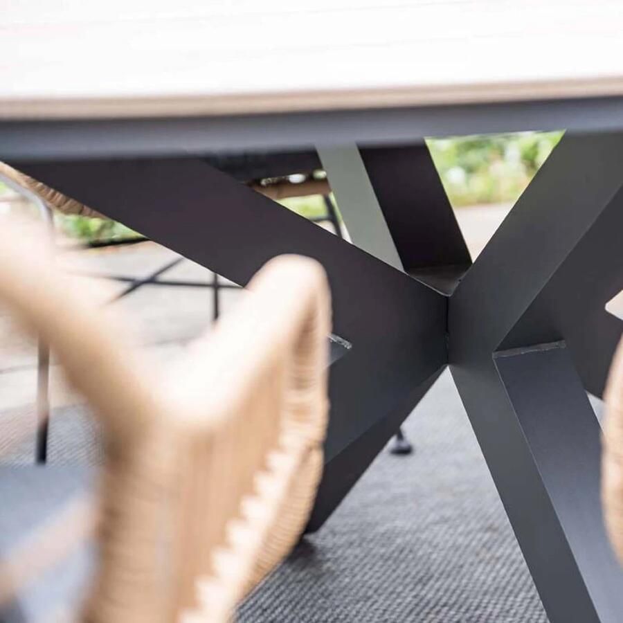Garden Impressions Ronde 4-persoons tuinset Edison tafel 4 Margriet stoelen - Foto 2