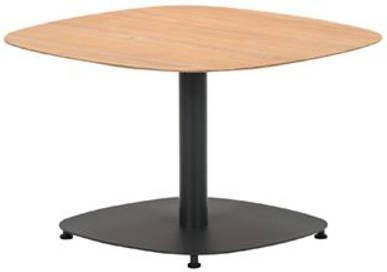 Garden Impressions Leon bijzettafel 70x70 cm carbon black light teak look