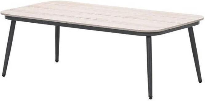 Garden Impressions Teramon lounge tafel 130x70 cm carbon black light teak Vironwood