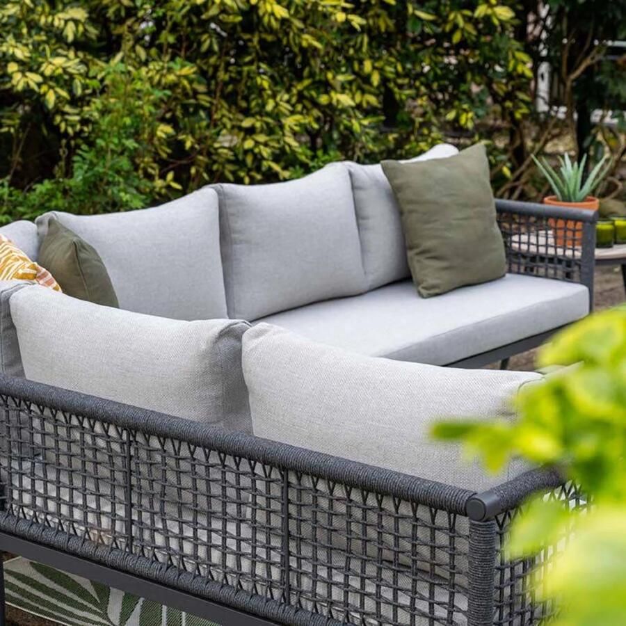 Garden Impressions Teramon hoekset 4-dlg. carbon black dark grey valley sand - Foto 2