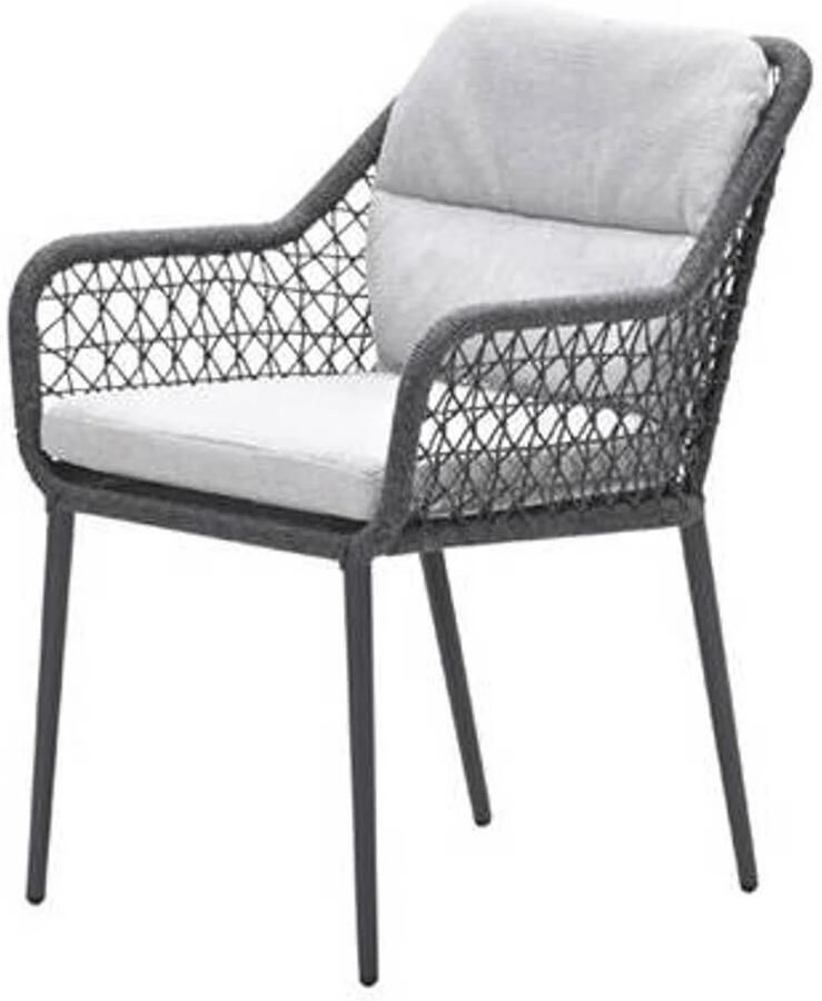 Garden Impressions Garden Impression Toledo dining tuinstoel rope dark grey