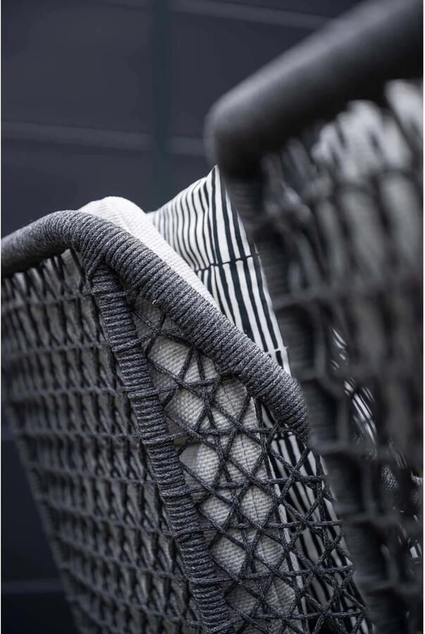 Garden Impressions Garden Impression Toledo dining tuinstoel rope dark grey - Foto 2