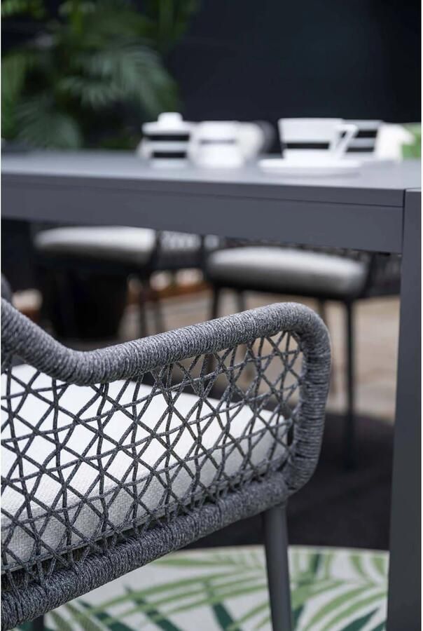 Garden Impressions Garden Impression Toledo dining tuinstoel rope dark grey - Foto 3