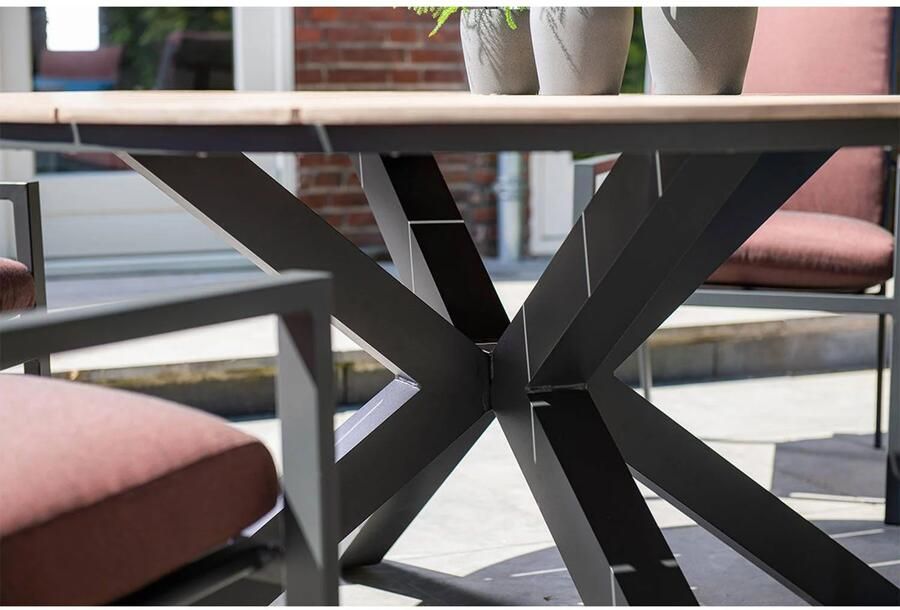 Garden Impressions Garden Impression Edison tuintafel 148 cm rond vironwood - Foto 3