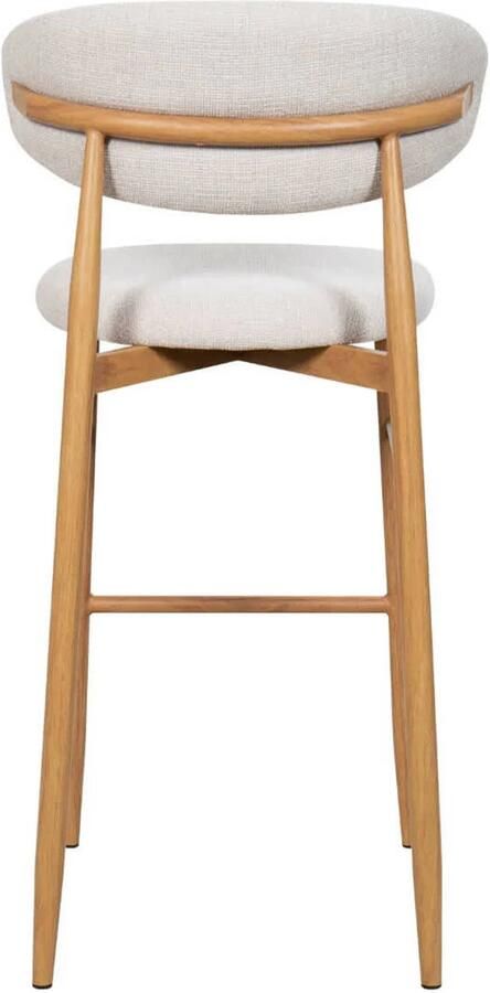 Giga Meubel Barkruk Alexia Beige Naturel Zithoogte 75cm Set van 2 - Foto 3