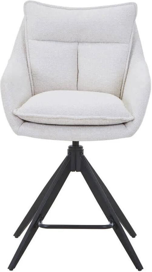 Déja Living DÉJA Living Barkruk Manon Beige Draaibaar 75cm Set van 2 - Foto 2