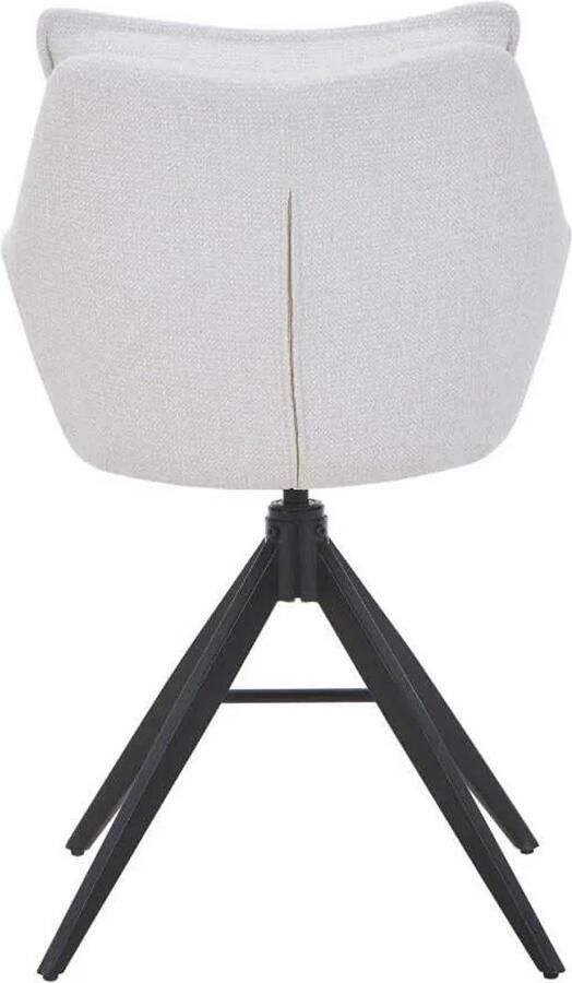 Déja Living DÉJA Living Barkruk Manon Beige Draaibaar 75cm Set van 2 - Foto 4