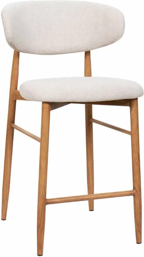 Giga Meubel Barstoel Alexia Beige Naturel Zithoogte 65cm (set van 2)