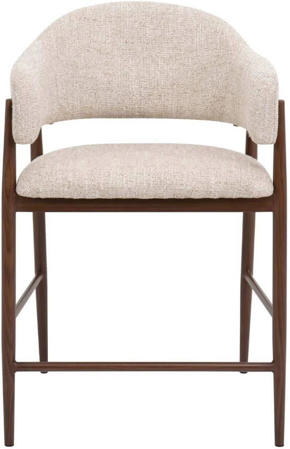 Giga Meubel Barkruk DÃ©nia Beige Walnoot Zithoogte 75cm (set van 2) - Foto 3