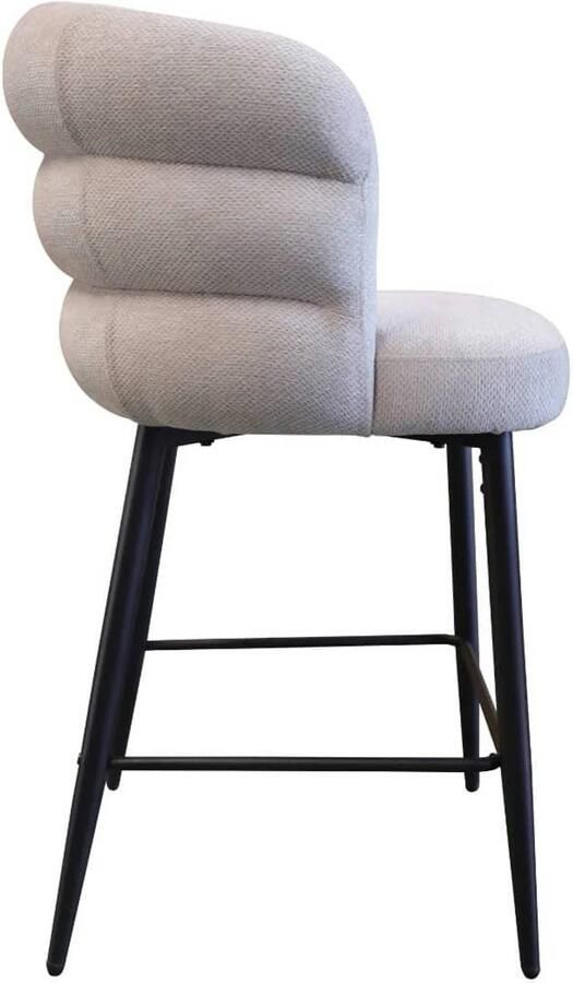 DÉJA Living Barstoel Félix Taupe Zithoogte 65cm Set van 2 - Foto 3