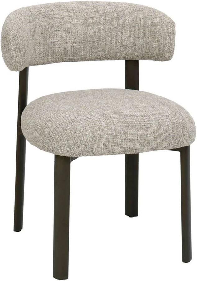DÉJA Living Eetkamerstoel Alamo Beige Brons Set van 2