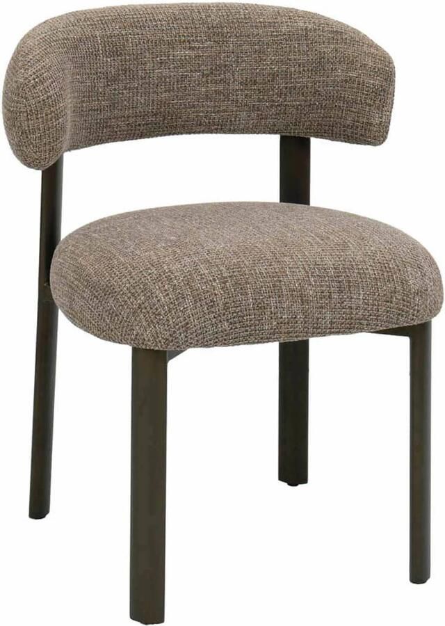 DÉJA Living Eetkamerstoel Alamo Taupe Brons Set van 2