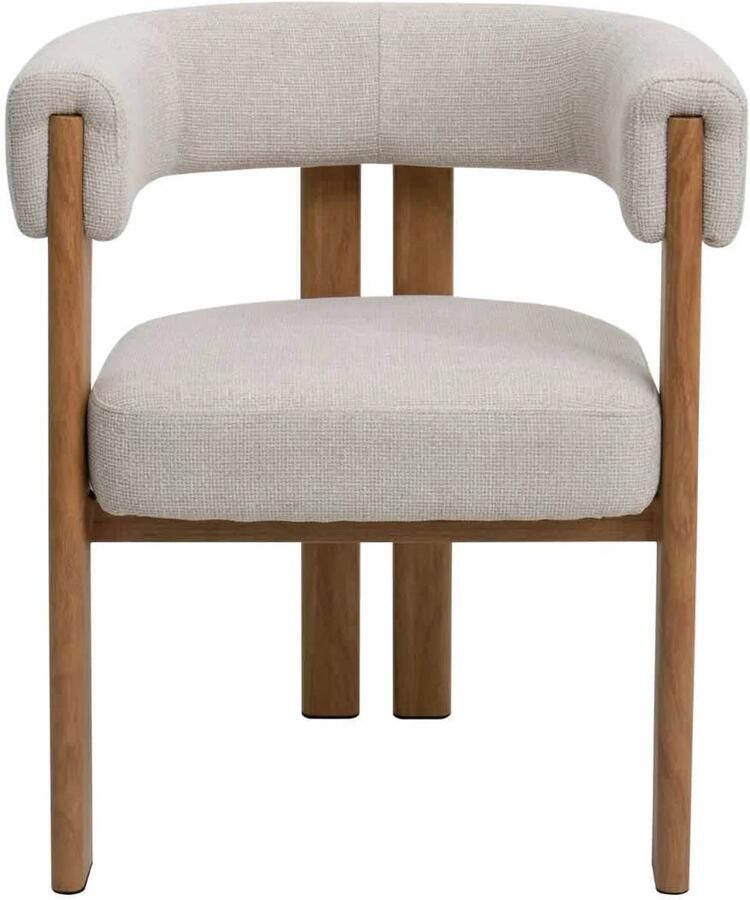 Déja Living DÉJA Living Eetkamerstoel Aragon Naturel Zithoogte 46cm Set van 2 - Foto 2