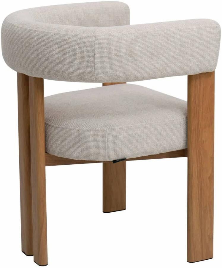 Déja Living DÉJA Living Eetkamerstoel Aragon Naturel Zithoogte 46cm Set van 2 - Foto 3