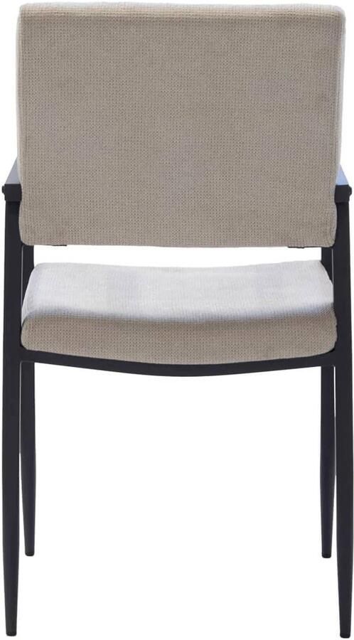 Giga Meubel Eetkamerstoel Taupe Stof Zithoogte 47cm 48x52x90cm Elin - Foto 3